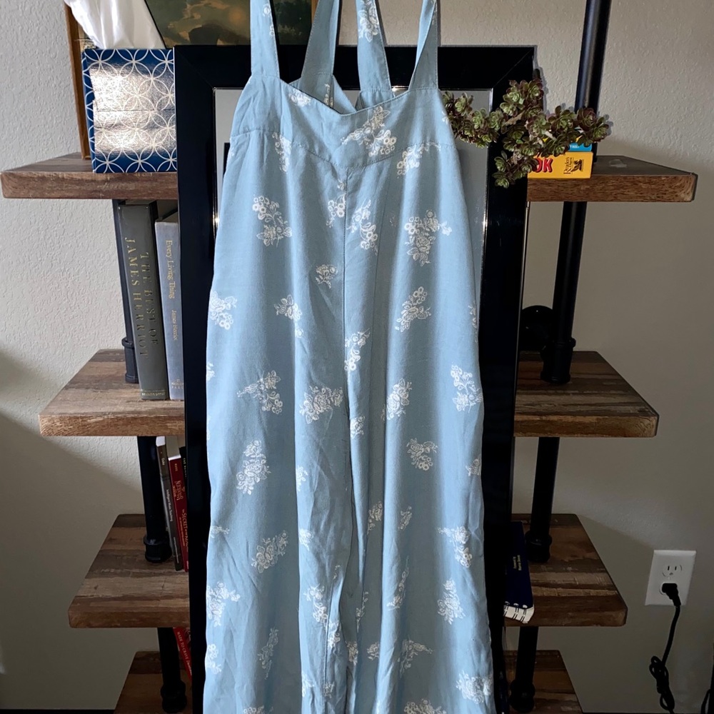 Floral Overall Pants